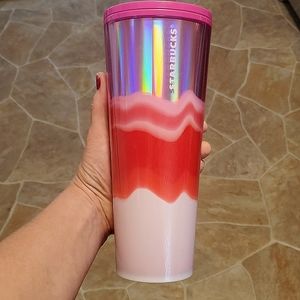 Starbucks pink hollo tumbler